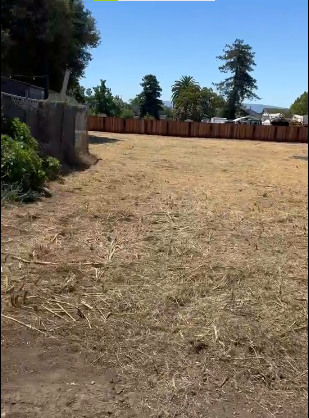 After yard cleanup and lawn care work