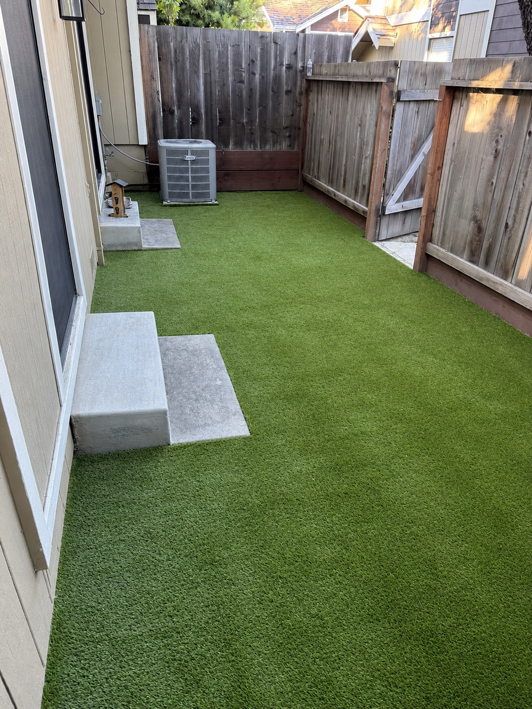 After lawn and yard cleanup work